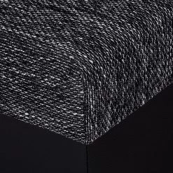 Fredriks Canapé d'angle Sibenik - Méridienne courte à droite (vue de face) - Sans repose-pieds -Meubles de salon Soldes ecksofa sibenik kunstleder schwarz strukturstoff schwarz grau ottomane davorstehend rechts 399247