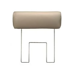 Loftscape Canapé d'angle Silvano - Cuir synthétique taupe - Méridienne à gauche (vue de face) - 1 appui-tête -Meubles de salon Soldes ecksofa silvano kunstleder taupe ottomane davorstehend links 443793