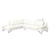 Loftscape Canapé d'angle Silvano - Cuir synthétique blanc - Méridienne à gauche (vue de face) - 1 appui-tête 1 Loftscape Canapé d'angle Silvano - Cuir synthétique blanc - Méridienne à gauche (vue de face) - 1 appui-tête -Meubles de salon Soldes ecksofa silvano kunstleder weiss ottomane davorstehend links 443610