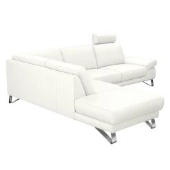 Loftscape Canapé d'angle Silvano - Cuir synthétique blanc - Méridienne à gauche (vue de face) - 1 appui-tête 21 Loftscape Canapé d'angle Silvano - Cuir synthétique blanc - Méridienne à gauche (vue de face) - 1 appui-tête -Meubles de salon Soldes ecksofa silvano kunstleder weiss ottomane davorstehend links 443614