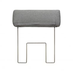Loftscape Canapé d'angle Silvano - Tissu gris - Méridienne à gauche (vue de face) Avec 1 appui-tête -Meubles de salon Soldes ecksofa silvano webstoff grau longchair davorstehend links 514204