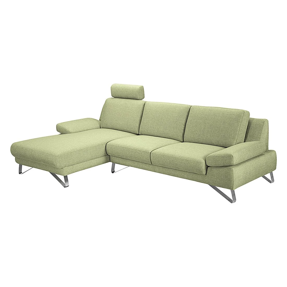 Loftscape Canapé d'angle Silvano - Tissu vert - Méridienne à gauche (vue de face) Sans appui-tête 4 Loftscape Canapé d'angle Silvano - Tissu vert - Méridienne à gauche (vue de face) Sans appui-tête – Image 2