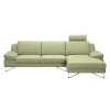 Loftscape Canapé d'angle Silvano - Tissu vert - Méridienne à droite (vue de face) Avec 1 appui-tête 1 Loftscape Canapé d'angle Silvano - Tissu vert - Méridienne à droite (vue de face) Avec 1 appui-tête -Meubles de salon Soldes ecksofa silvano webstoff gruen longchair davorstehend rechts 514664