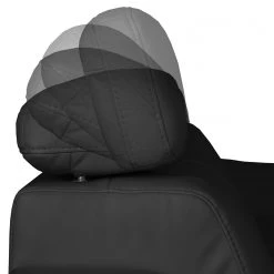 Loftscape Canapé d'angle Tuja - Noir - Méridienne courte à gauche (vue de face) -Meubles de salon Soldes ecksofa tuja kunstleder longchair ottomane davorstehend links schwarz 1954942