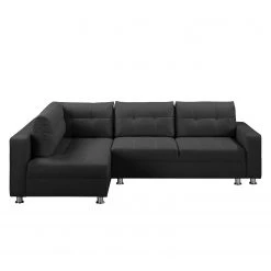 Fredriks Canapé d'angle Upwell (convertible) - Tissu structuré -Meubles de salon Soldes ecksofa upwell mit schlaffunktion strukturstoff ottomane davorstehend links anthrazit 5050780