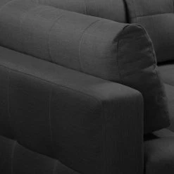 Fredriks Canapé d'angle Upwell (convertible) - Tissu structuré -Meubles de salon Soldes ecksofa upwell mit schlaffunktion strukturstoff ottomane davorstehend links anthrazit 5050812