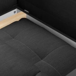 Fredriks Canapé d'angle Upwell (convertible) - Tissu structuré -Meubles de salon Soldes ecksofa upwell mit schlaffunktion strukturstoff ottomane davorstehend links anthrazit 5050820