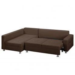 Fredriks Canapé d'angle Upwell (convertible) - Tissu structuré -Meubles de salon Soldes ecksofa upwell mit schlaffunktion strukturstoff ottomane davorstehend links kokosnuss braun 5050616