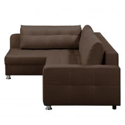 Fredriks Canapé d'angle Upwell (convertible) - Tissu structuré -Meubles de salon Soldes ecksofa upwell mit schlaffunktion strukturstoff ottomane davorstehend links kokosnuss braun 5050624