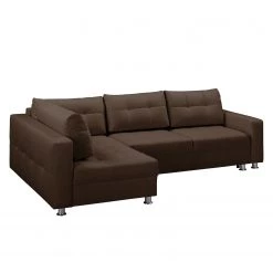 Fredriks Canapé d'angle Upwell (convertible) - Tissu structuré -Meubles de salon Soldes ecksofa upwell mit schlaffunktion strukturstoff ottomane davorstehend links kokosnuss braun 5050644