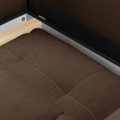 Fredriks Canapé d'angle Upwell (convertible) - Tissu structuré -Meubles de salon Soldes ecksofa upwell mit schlaffunktion strukturstoff ottomane davorstehend links kokosnuss braun 5050660