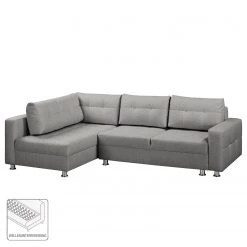 Fredriks Canapé d'angle Upwell (convertible) - Tissu structuré -Meubles de salon Soldes ecksofa upwell mit schlaffunktion strukturstoff ottomane davorstehend links platin 5050680