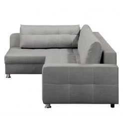 Fredriks Canapé d'angle Upwell (convertible) - Tissu structuré -Meubles de salon Soldes ecksofa upwell mit schlaffunktion strukturstoff ottomane davorstehend links platin 5050692