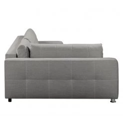 Fredriks Canapé d'angle Upwell (convertible) - Tissu structuré -Meubles de salon Soldes ecksofa upwell mit schlaffunktion strukturstoff ottomane davorstehend links platin 5050708
