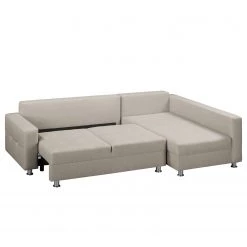 Fredriks Canapé d'angle Upwell (convertible) - Tissu structuré 21 Fredriks Canapé d'angle Upwell (convertible) - Tissu structuré -Meubles de salon Soldes ecksofa upwell mit schlaffunktion strukturstoff ottomane davorstehend rechts kies 5050844