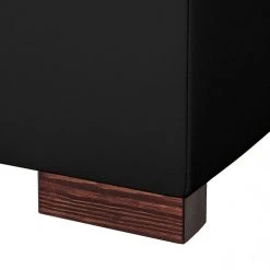 Loftscape Canapé d'angle Venezia - Avec fonction couchage - Cuir véritable - Méridienne montable à gauche et à droite - Noir -Meubles de salon Soldes ecksofa venezia mit schlaffunktion echtleder schwarz longchair davorstehend links 287605