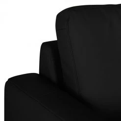 Loftscape Canapé d'angle Venezia - Avec fonction couchage - Cuir véritable - Méridienne montable à gauche et à droite - Noir -Meubles de salon Soldes ecksofa venezia mit schlaffunktion echtleder schwarz longchair davorstehend links 287606