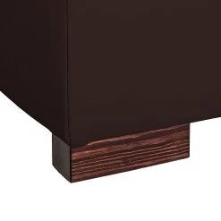 Loftscape Canapé d'angle Venezia - Avec fonction couchage - Imitation cuir - Méridienne montable à gauche et à droite - Marron -Meubles de salon Soldes ecksofa venezia mit schlaffunktion kunstleder braun 253328