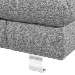 Loftscape Canapé d'angle Wasillas - Gris - Méridienne courte à droite (vue de face) - Coffre de lit - Fonction couchage -Meubles de salon Soldes ecksofa wasillas webstoff longchair ottomane davorstehend rechts mit schlaffunktion grau 3477645