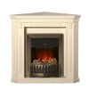 Montreux Cheminée électrique Georgia - Blanc crème -Meubles de salon Soldes elektroeckkamin georgia cremeweiss 4169620