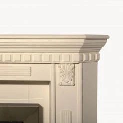 Montreux Cheminée électrique Georgia - Blanc crème -Meubles de salon Soldes elektroeckkamin georgia cremeweiss 4169632