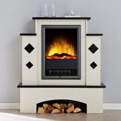 Montreux Cheminée électrique Calabria - Blanc cassé / Brun Havanne 22 Montreux Cheminée électrique Calabria - Blanc cassé / Brun Havanne -Meubles de salon Soldes elektrokamin calabria cremeweiss havannabraun 1923594