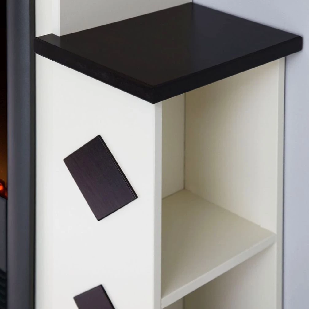 Montreux Cheminée électrique Calabria - Blanc cassé / Brun Havanne 8 Montreux Cheminée électrique Calabria - Blanc cassé / Brun Havanne – Image 6