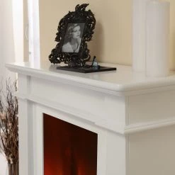 Montreux Cheminée électrique Dunwich - Blanc brillant -Meubles de salon Soldes elektrokamin dunwich brilliantweiss 4135960