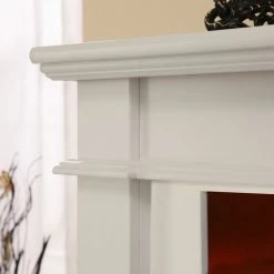 Montreux Cheminée électrique Dunwich - Blanc brillant -Meubles de salon Soldes elektrokamin dunwich brilliantweiss 4135980