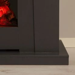 Montreux Cheminée électrique Landia - Imitation ardoise -Meubles de salon Soldes elektrokamin landia schiefer dekor 3476297