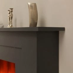 Montreux Cheminée électrique Landia - Imitation ardoise -Meubles de salon Soldes elektrokamin landia schiefer dekor 3476313