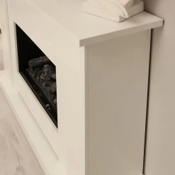 Montreux Cheminée électrique Landia - Blanc -Meubles de salon Soldes elektrokamin landia weiss 3478153