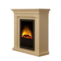 Montreux Cheminée électrique Neptun - Vernis blanc crème