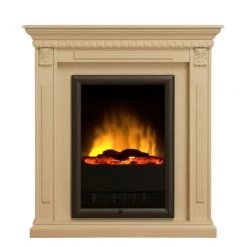 Montreux Cheminée électrique Neptun - Vernis blanc crème -Meubles de salon Soldes elektrokamin neptun cremeweiss lackiert 1923550