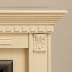 Montreux Cheminée électrique Neptun - Vernis blanc crème -Meubles de salon Soldes elektrokamin neptun cremeweiss lackiert 1923562