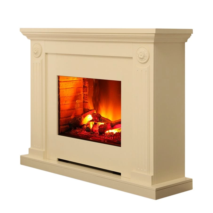 Montreux Cheminée électrique Sommatino - Blanc crème 3 Montreux Cheminée électrique Sommatino - Blanc crème