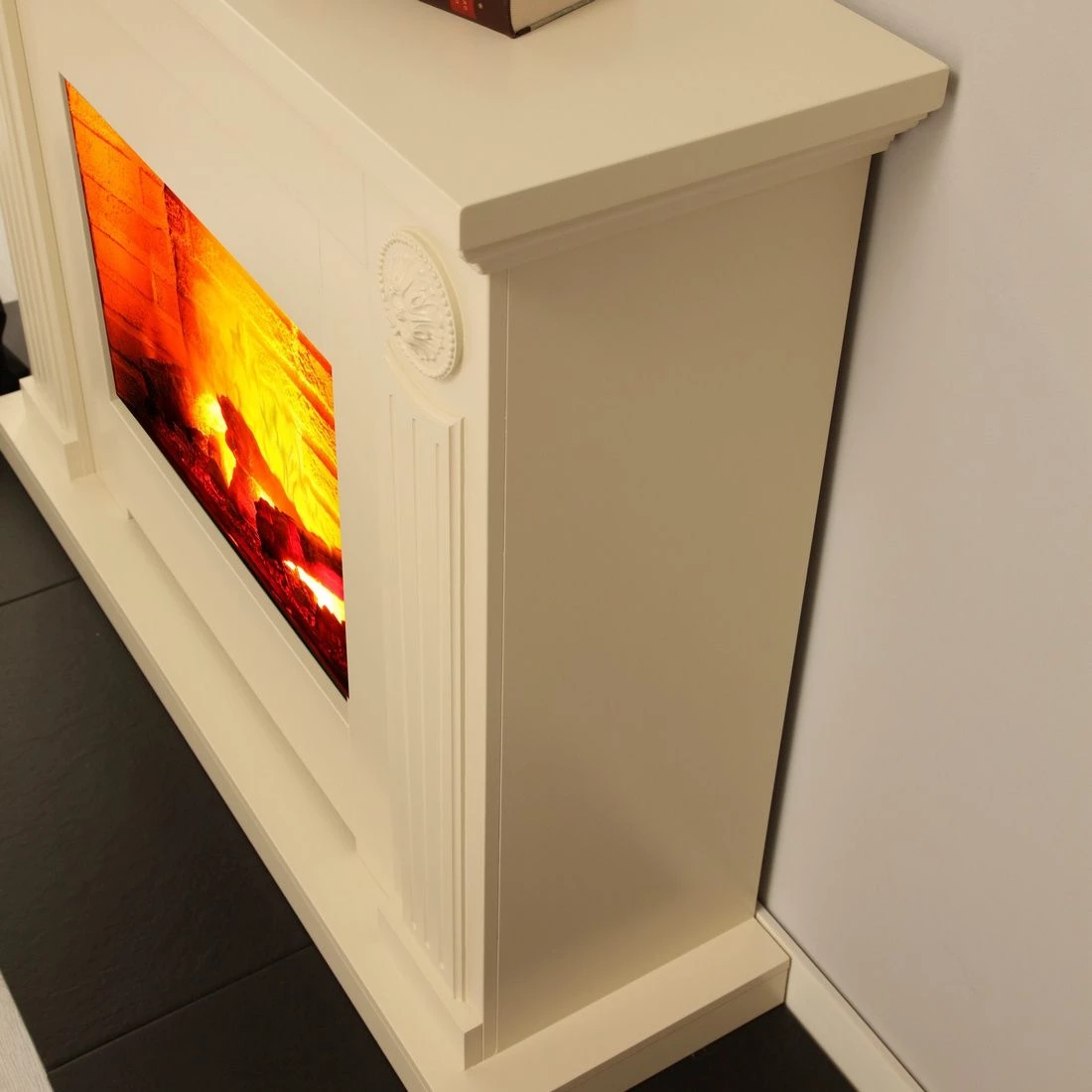 Montreux Cheminée électrique Sommatino - Blanc crème 7 Montreux Cheminée électrique Sommatino - Blanc crème – Image 5