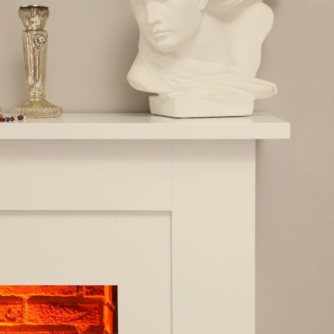 Montreux Cheminée électrique Suares - Blanc 8 Montreux Cheminée électrique Suares - Blanc – Image 6