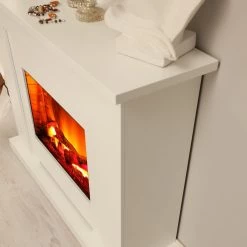 Montreux Cheminée électrique Suares - Blanc 15 Montreux Cheminée électrique Suares - Blanc -Meubles de salon Soldes elektrokamin suares weiss 3476265