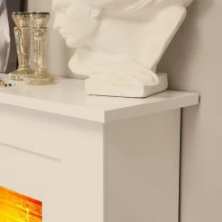 Montreux Cheminée électrique Suares - Blanc 18 Montreux Cheminée électrique Suares - Blanc -Meubles de salon Soldes elektrokamin suares weiss 3476273