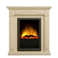 Montreux Cheminée électrique Wales - Blanc crème - Verni -Meubles de salon Soldes elektrokamin wales cremeweiss lackiert 1923718