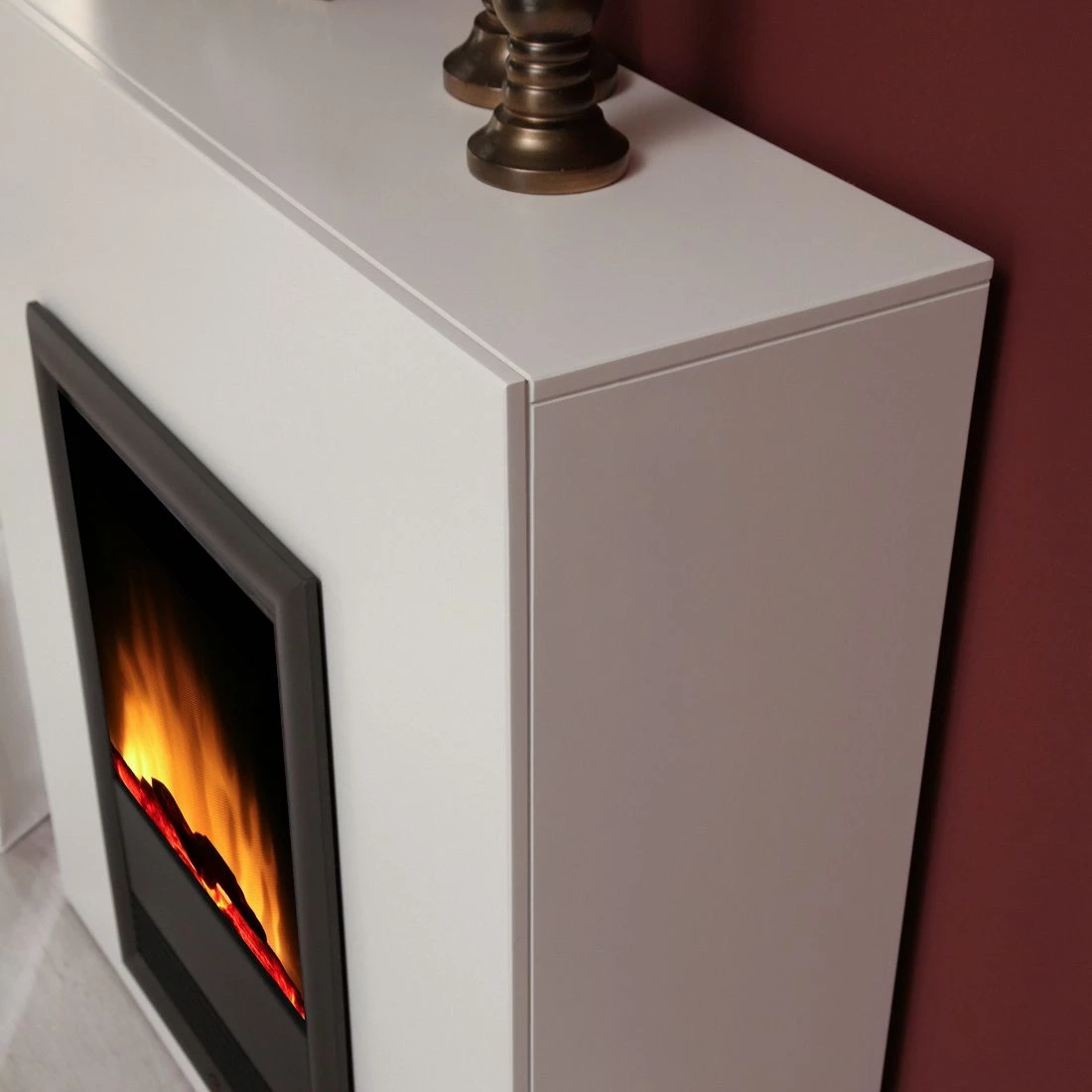 Montreux Cheminée électrique Wolsin - Blanc brillant 7 Montreux Cheminée électrique Wolsin - Blanc brillant – Image 5