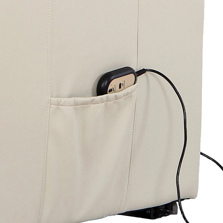 Modoform Fauteuil TV Charly - Imitation cuir - Crème 9 Modoform Fauteuil TV Charly - Imitation cuir - Crème – Image 7