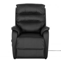 Modoform Fauteuil TV Charly - Imitation cuir - Noir -Meubles de salon Soldes fernsehsessel charly mit aufstehfunktion kunstleder schwarz 3203769