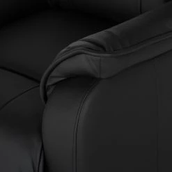 Modoform Fauteuil TV Charly - Imitation cuir - Noir -Meubles de salon Soldes fernsehsessel charly mit aufstehfunktion kunstleder schwarz 3203785