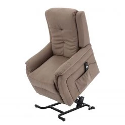 Modoform Fauteuil TV Crespo - Microfibre - Marron clair -Meubles de salon Soldes fernsehsessel crespo microfaser hellbraun 5122788