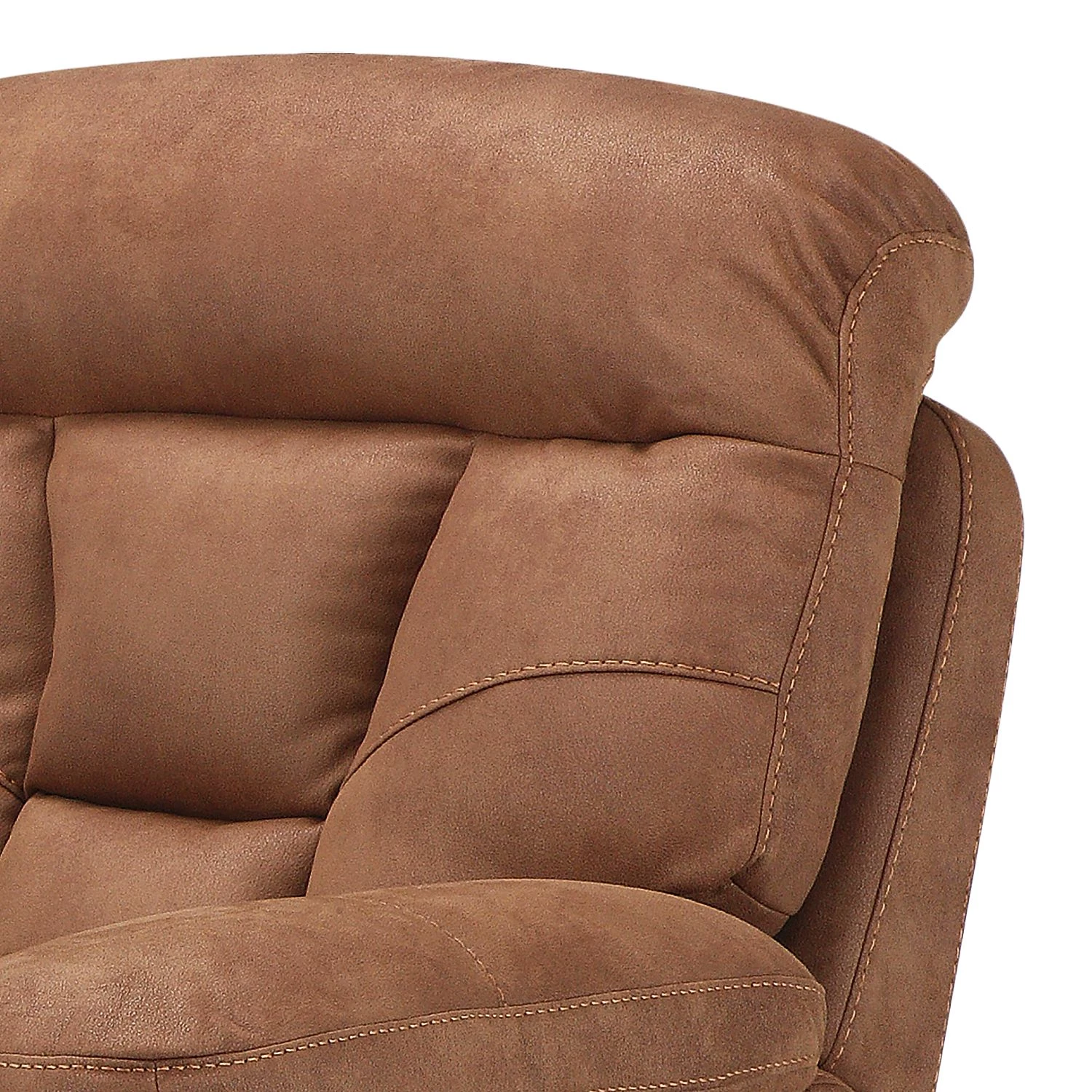 Modoform Fauteuil TV (fonction relaxation) - Microfibre - Marron clair 6 Modoform Fauteuil TV (fonction relaxation) - Microfibre - Marron clair – Image 4