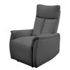 Modoform Fauteuil TV Tarata - Imitation cuir - Gris foncé -Meubles de salon Soldes fernsehsessel tarata kunstleder dunkelgrau 5122016