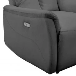 Modoform Fauteuil TV Tarata - Imitation cuir - Gris foncé -Meubles de salon Soldes fernsehsessel tarata kunstleder dunkelgrau 5122040