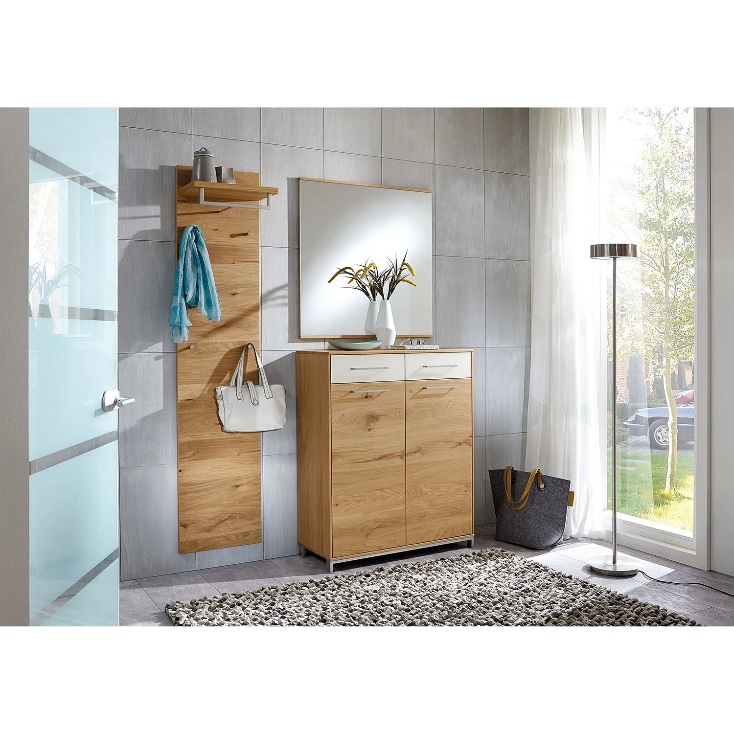 Voss Commode Vedo III - Chêne / Blanc 4 Voss Commode Vedo III - Chêne / Blanc – Image 2